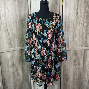 Philosophy boho floral embroidered midi dress women’s PM